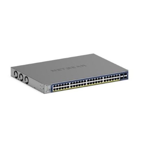 NETGEAR GS752TXP-300EUS SWITCH GESTITO L3 - 48 x 10/100/1000 (PoE+) + 4 x SFP+ PoE+ (380 W) DESKTOP MONTABILE SU RACK